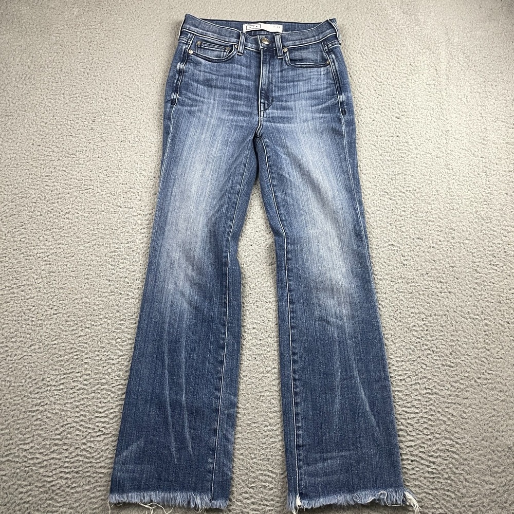 AYR Jeans Womens 26 The Bomb Pop Straight Ankle Raw Hem Denim Made In USA
